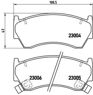 A.B.S. P 56 033 BREMBO Bremsbelagsatz, Scheibenbremse